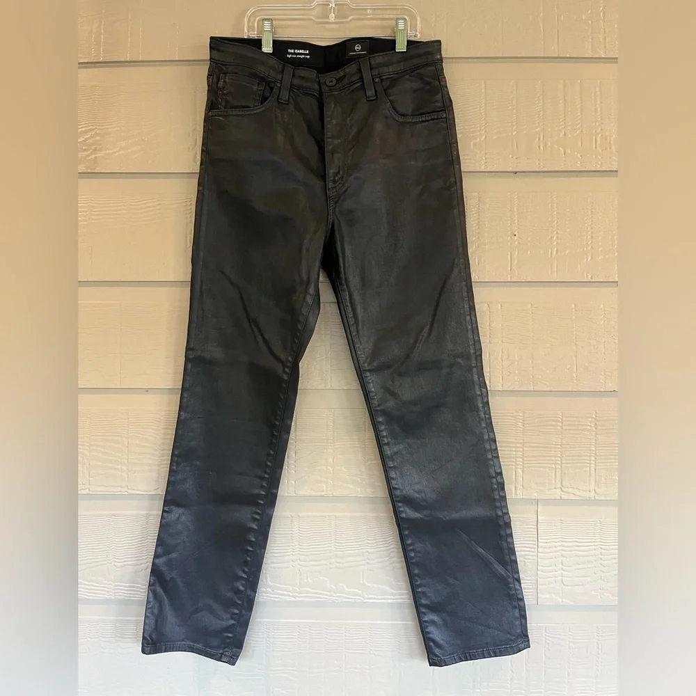Adriano Goldschmidt “The Isabelle” Faux black leather. Size 29R